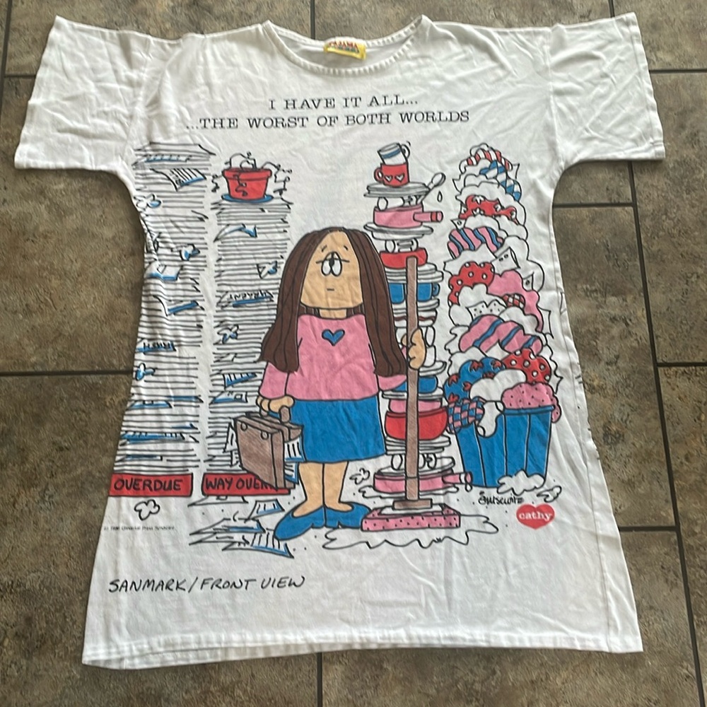 Guisewite 1986 Vintage Single Stitch All Over Print Artist Proof Made in USA🇺🇸